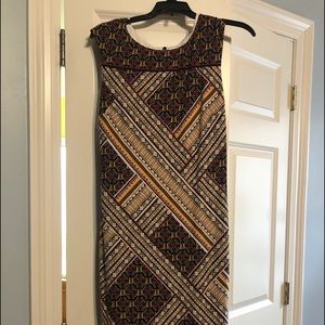 Multi color pencil dress